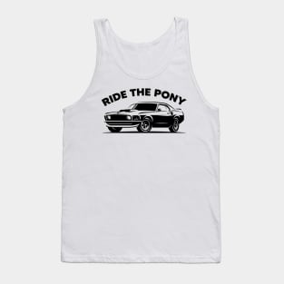 Ride The Pony Mustang '69 Tank Top